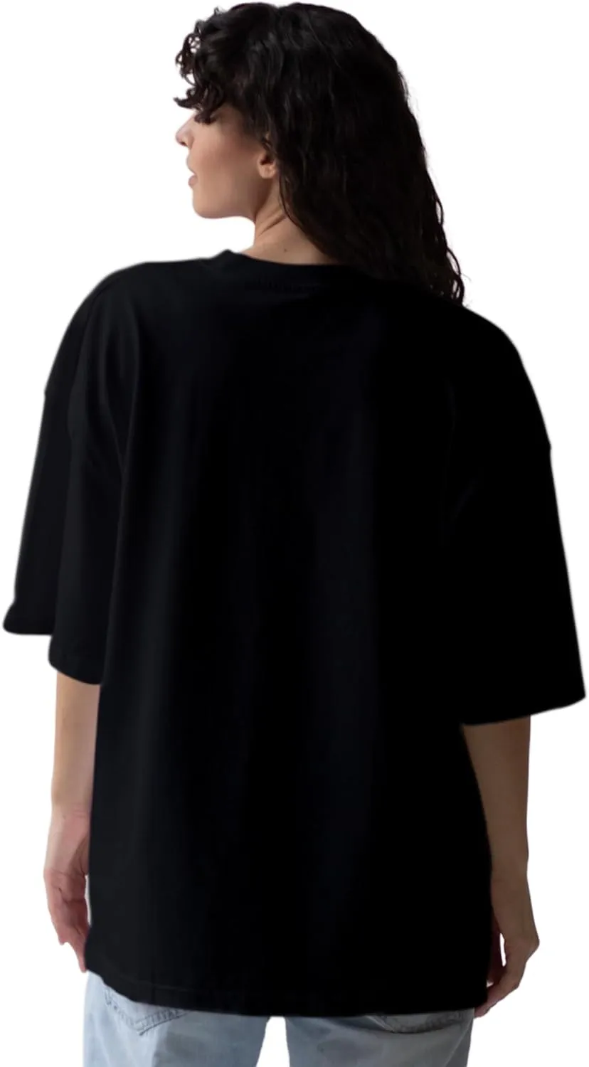 Anime Girl Trendy Oversized T-Shirts for Women, Cotton T-Shirts, Perfect for Casual Wear & Gifting | WB.6.39
