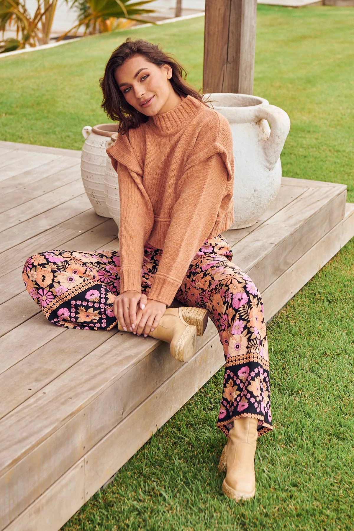 APRICOT BLOSSOM JAX PANTS
