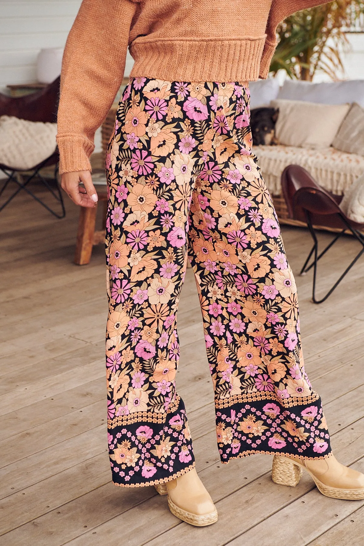 APRICOT BLOSSOM JAX PANTS