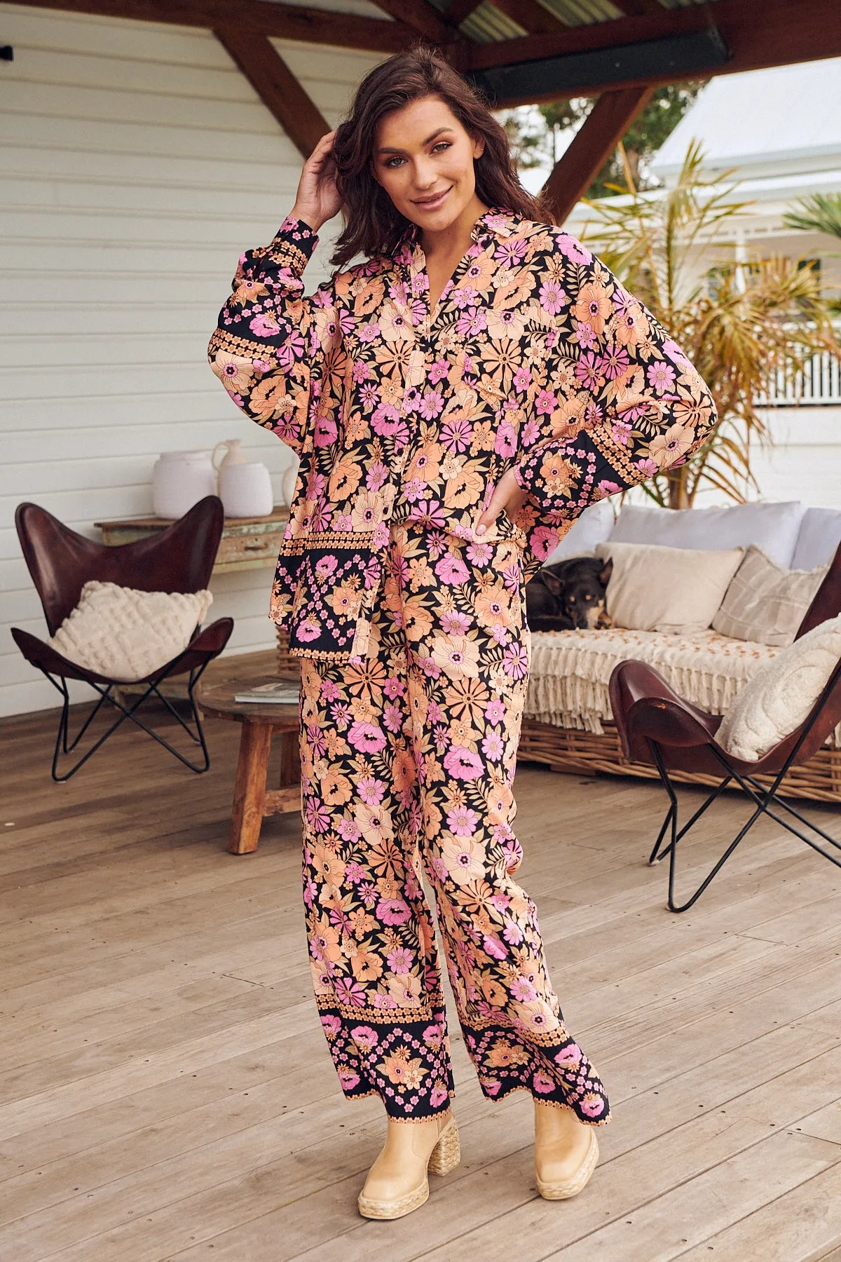 APRICOT BLOSSOM JAX PANTS