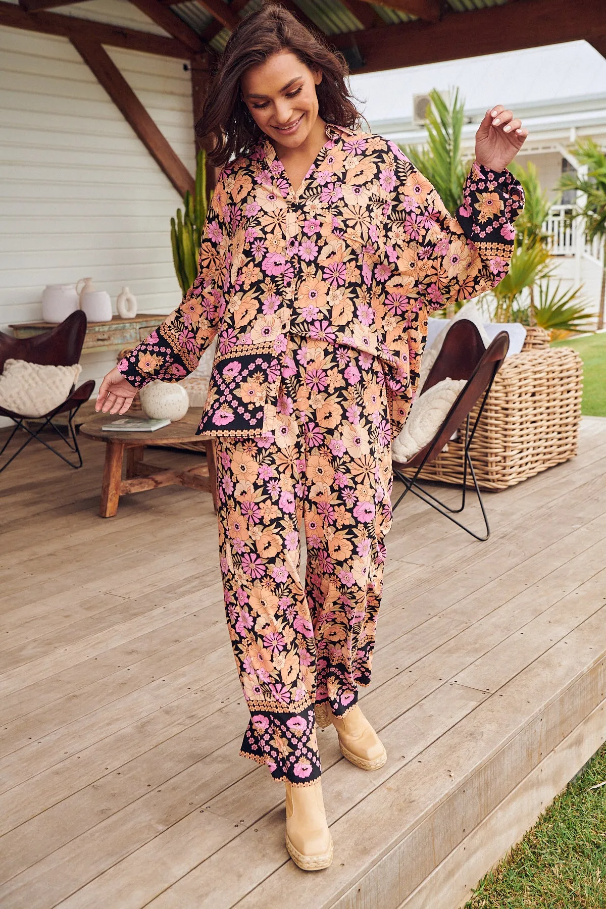 APRICOT BLOSSOM JAX PANTS
