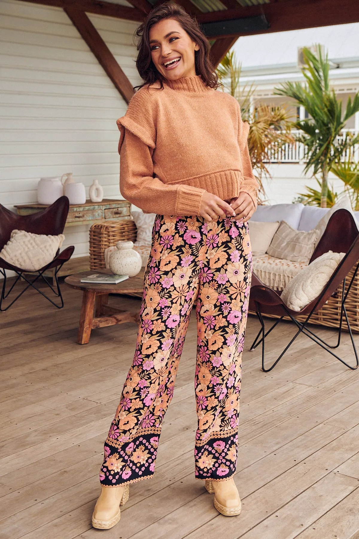 APRICOT BLOSSOM JAX PANTS