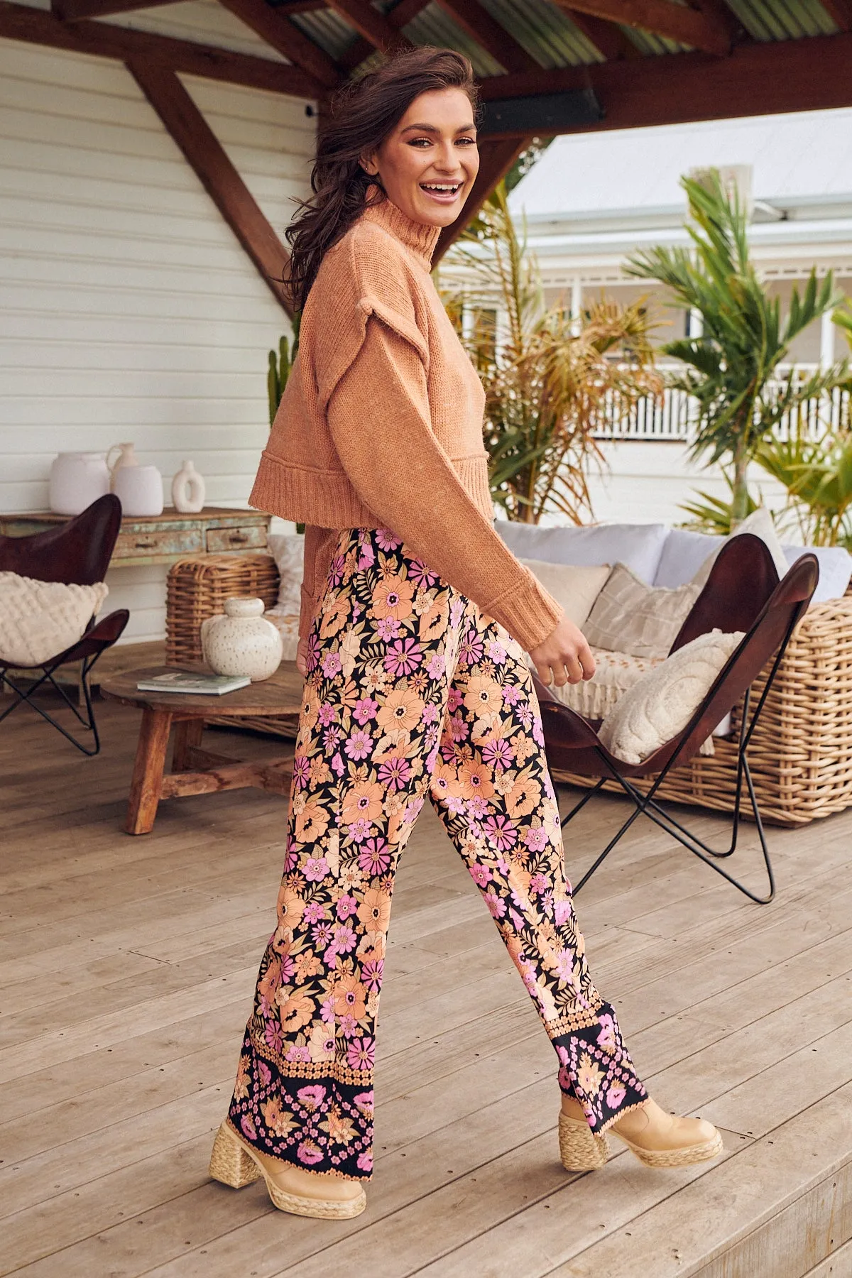APRICOT BLOSSOM JAX PANTS