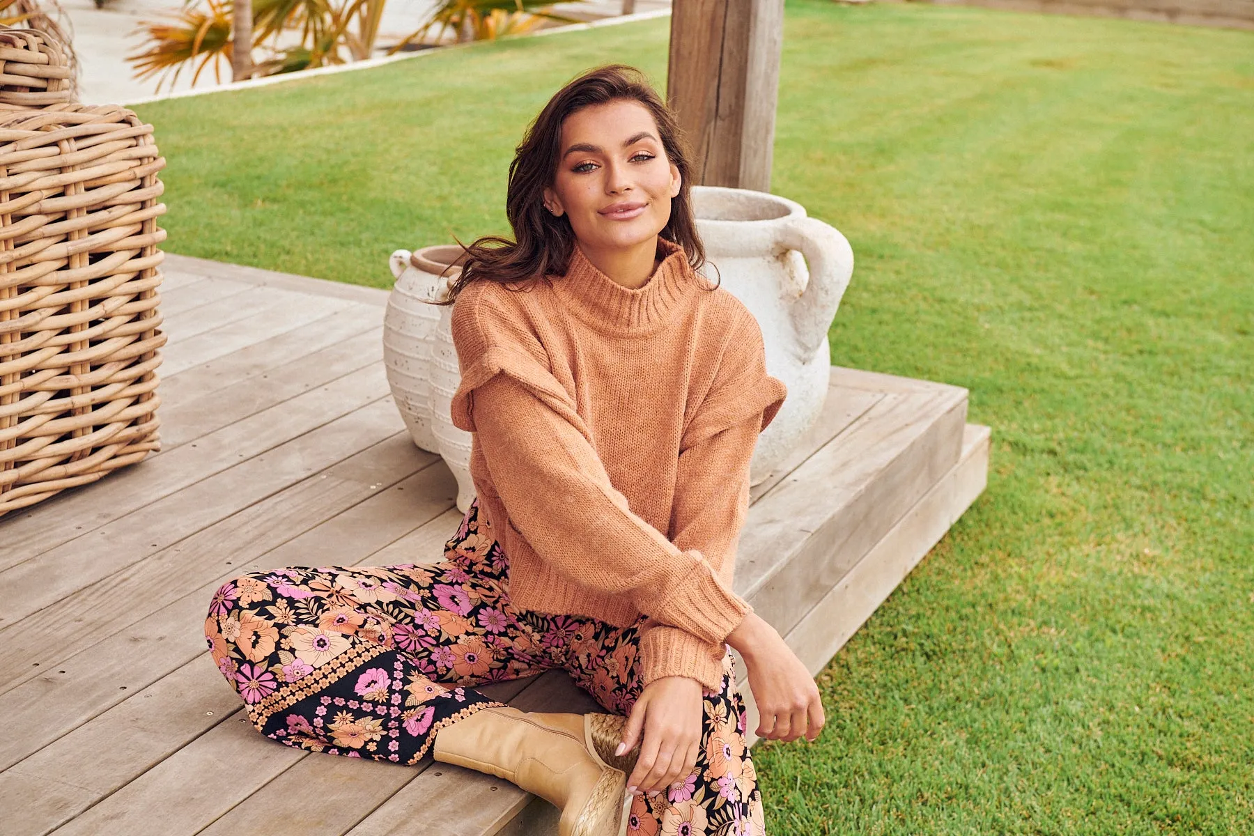 APRICOT BLOSSOM JAX PANTS