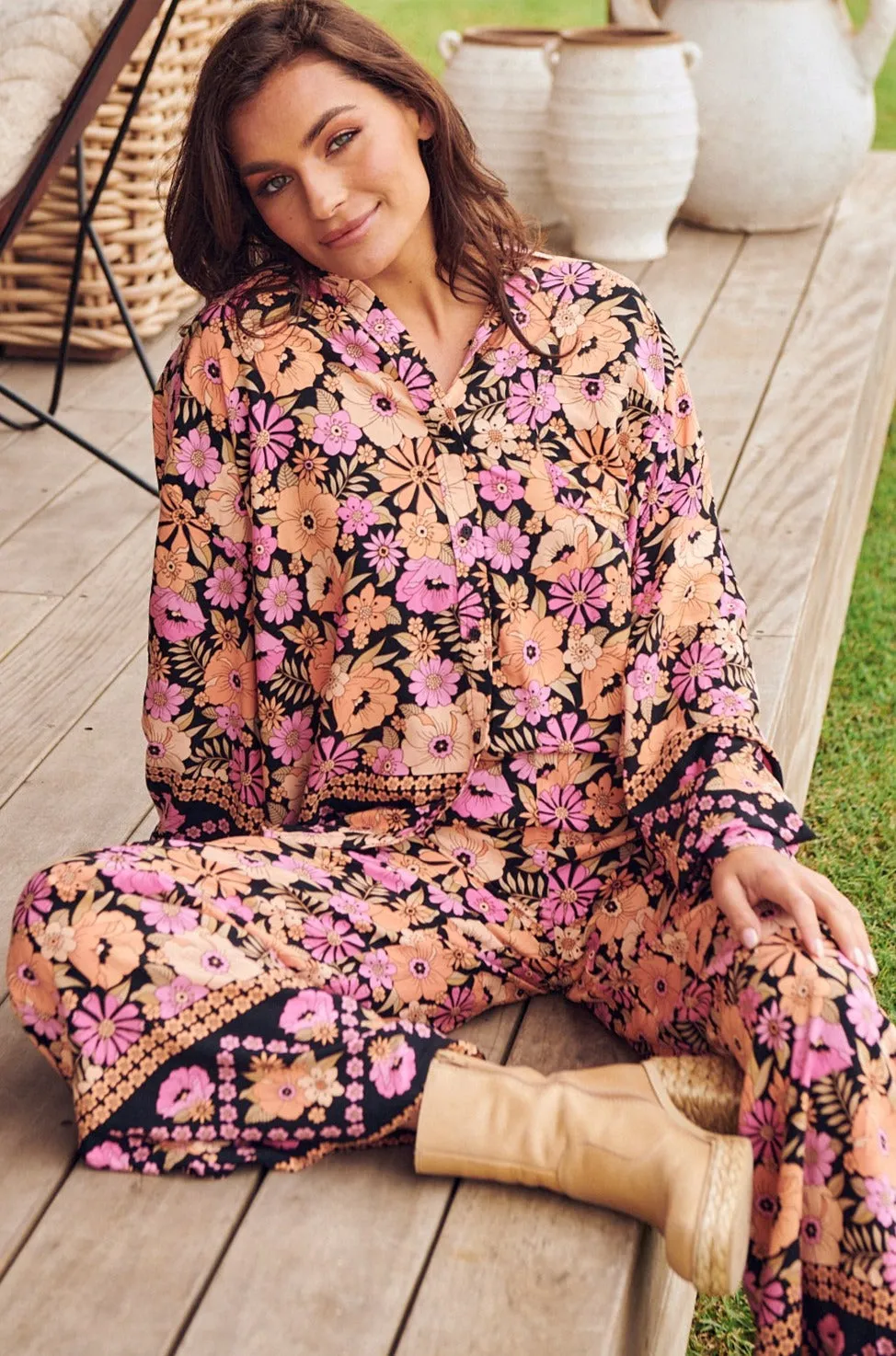 APRICOT BLOSSOM JAX PANTS