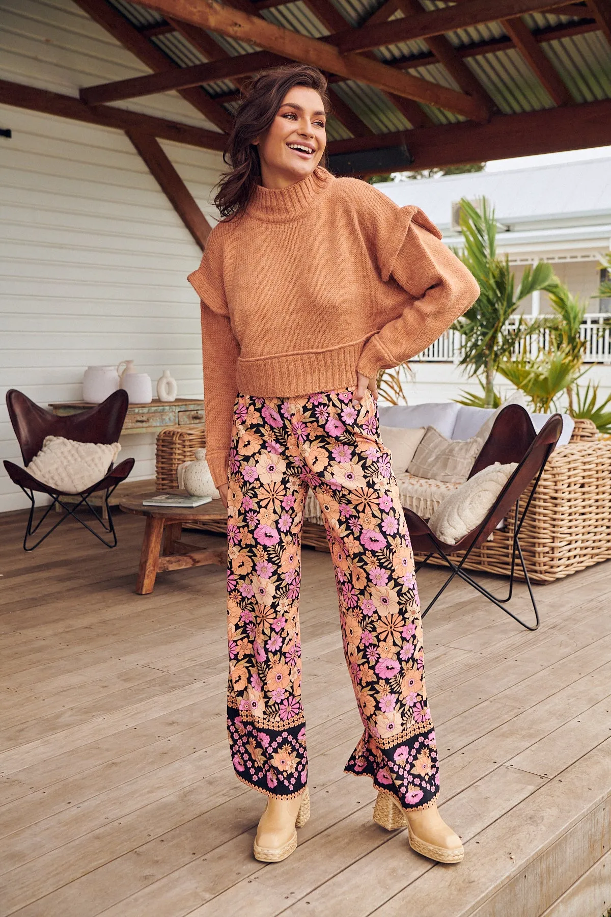 APRICOT BLOSSOM JAX PANTS