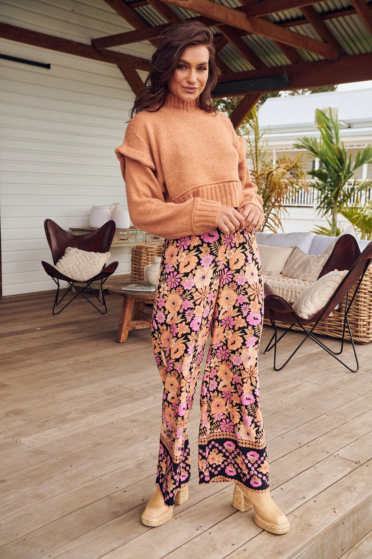 APRICOT BLOSSOM JAX PANTS