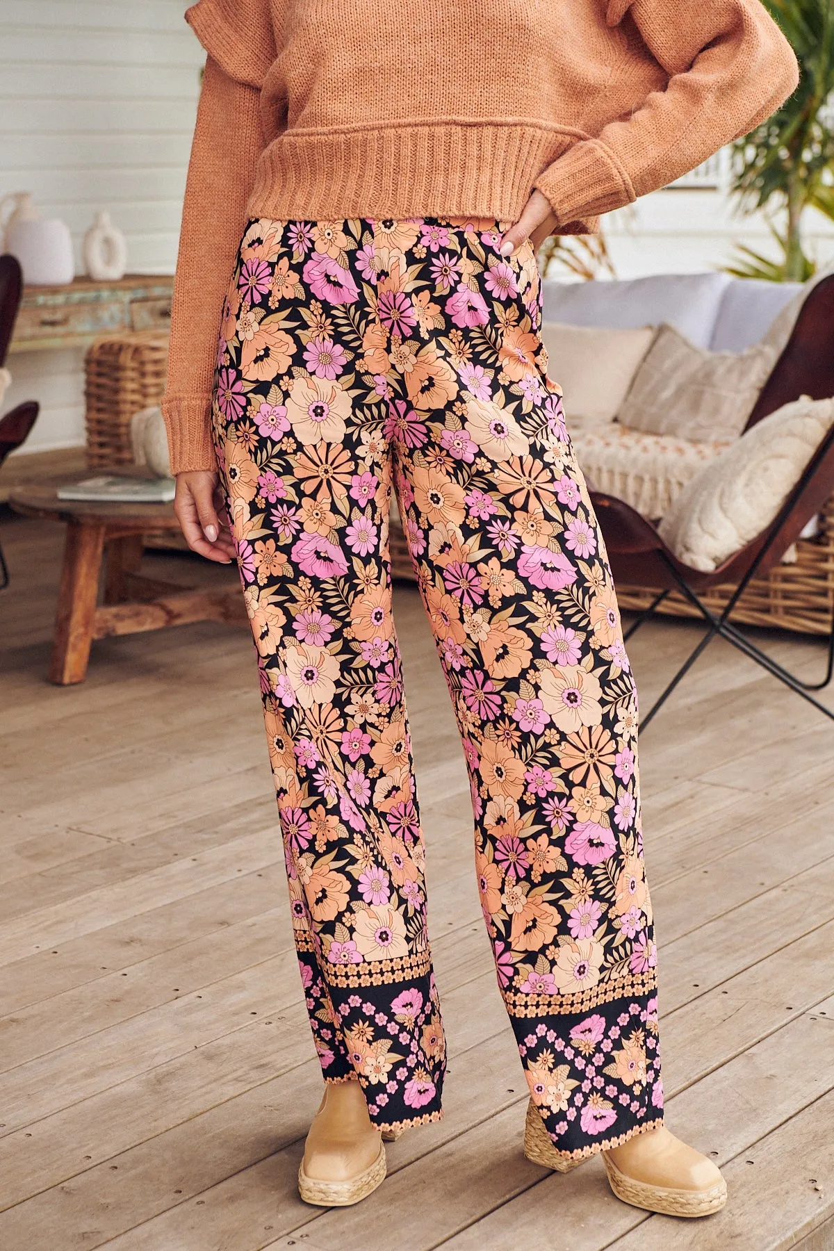 APRICOT BLOSSOM JAX PANTS