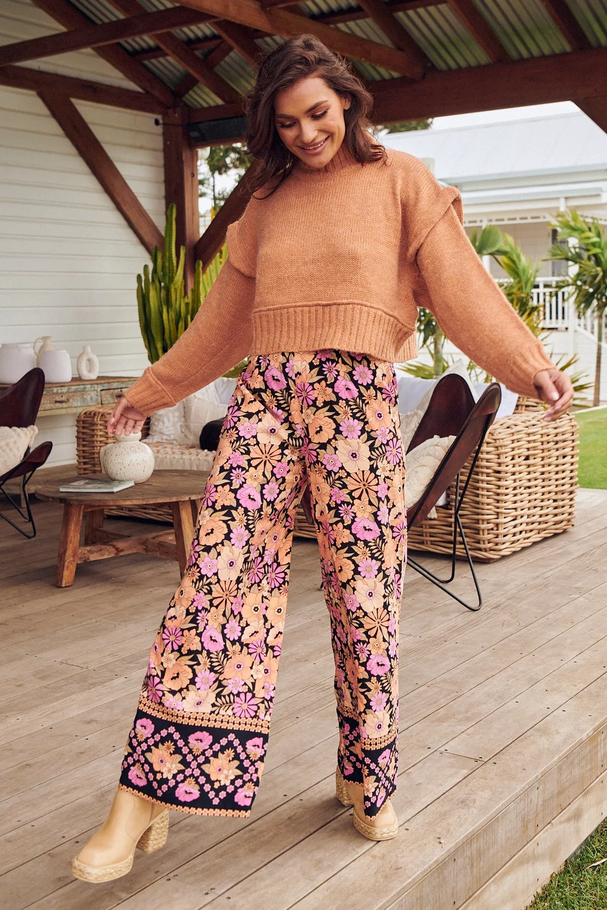 APRICOT BLOSSOM JAX PANTS
