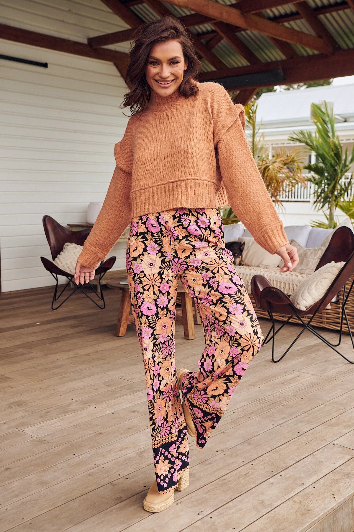 APRICOT BLOSSOM JAX PANTS