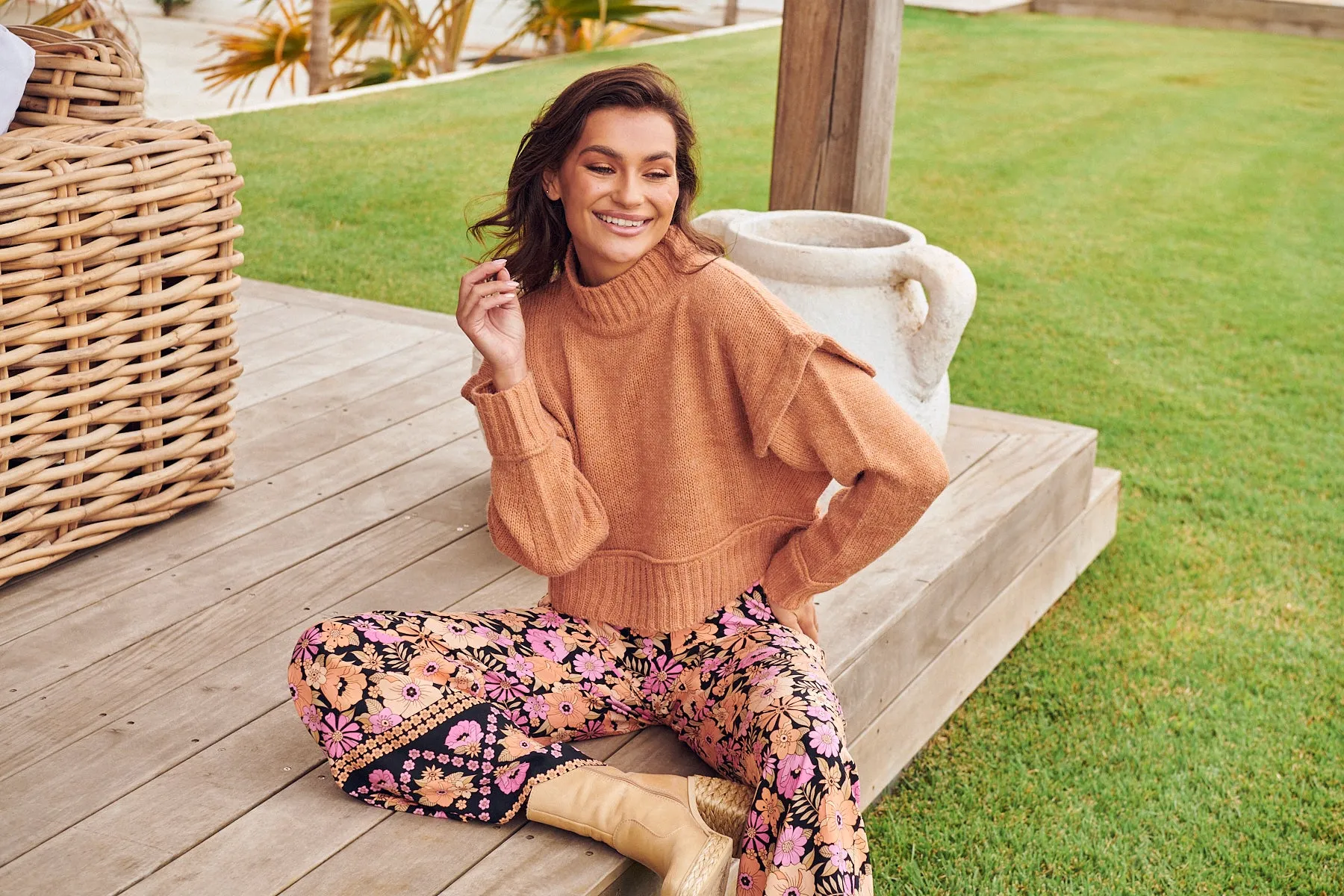 APRICOT BLOSSOM JAX PANTS