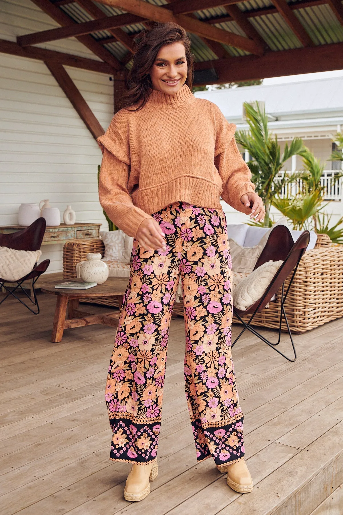 APRICOT BLOSSOM JAX PANTS