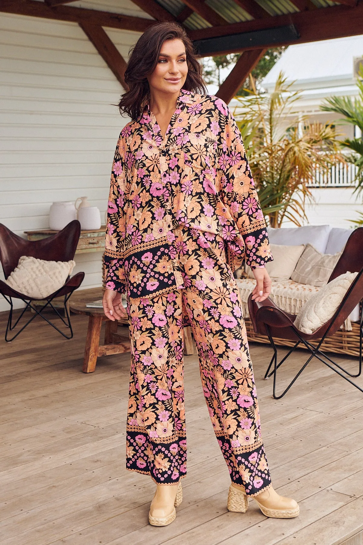 APRICOT BLOSSOM JAX PANTS