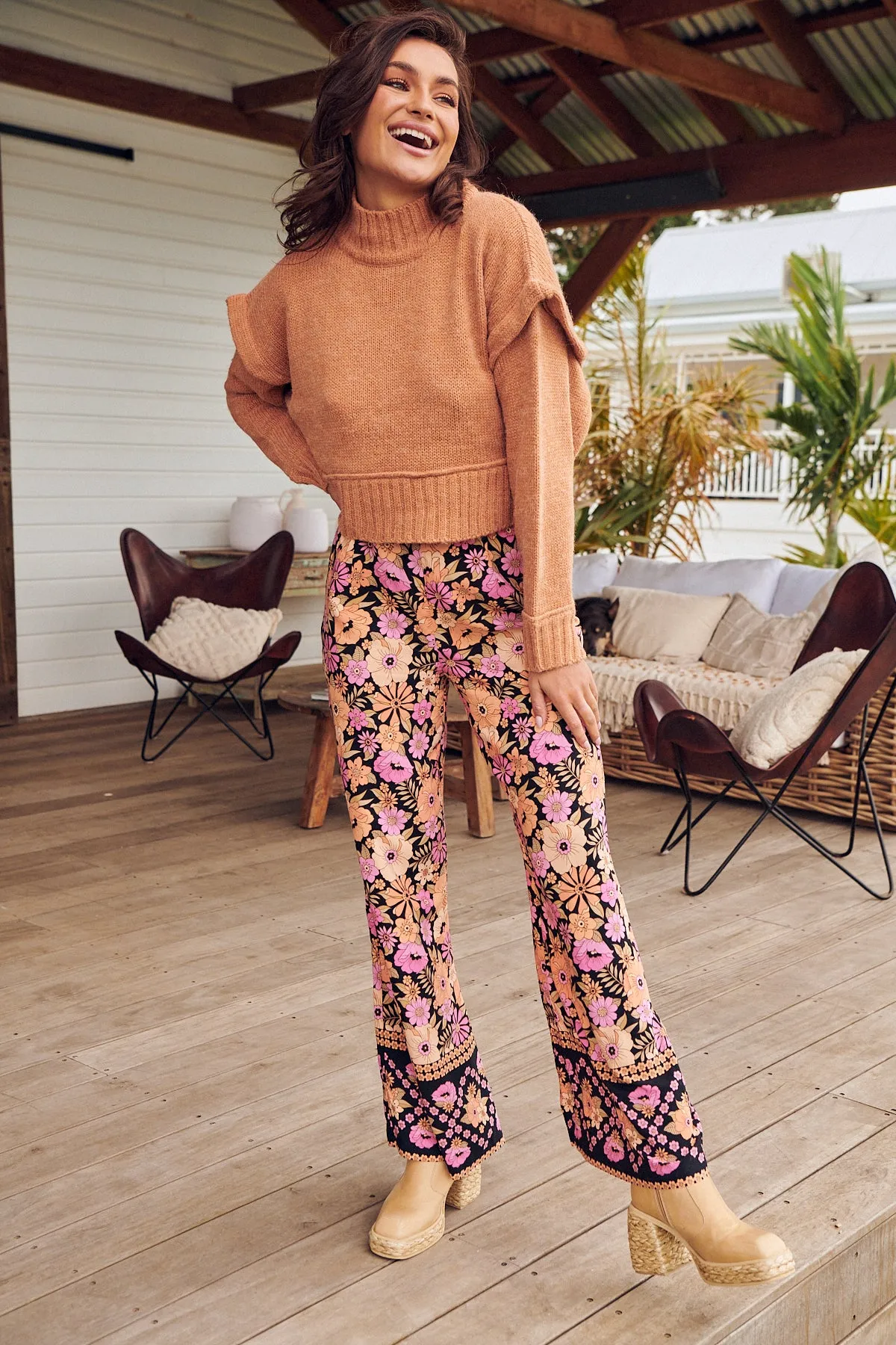 APRICOT BLOSSOM JAX PANTS