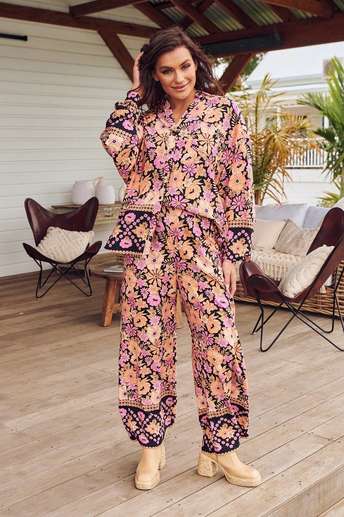 APRICOT BLOSSOM JAX PANTS
