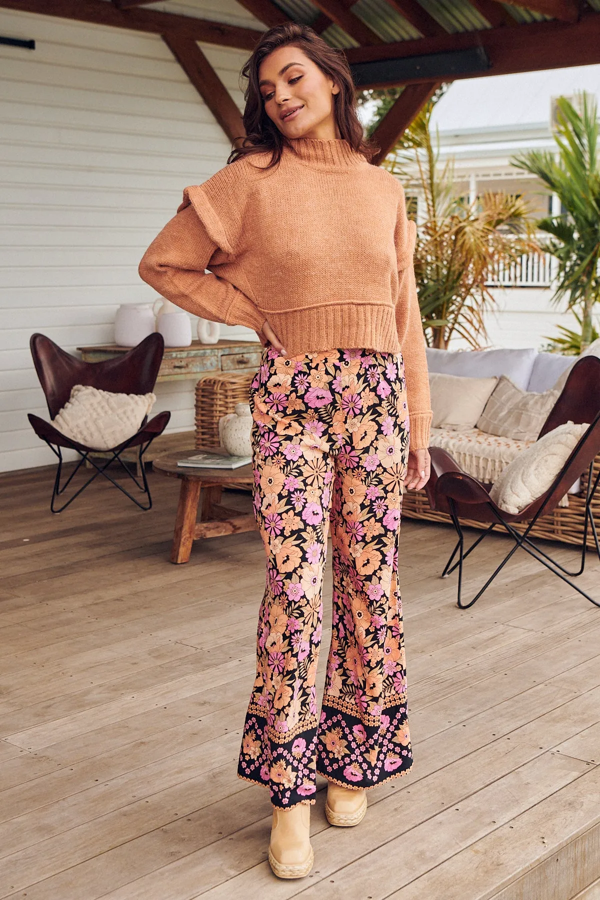 APRICOT BLOSSOM JAX PANTS