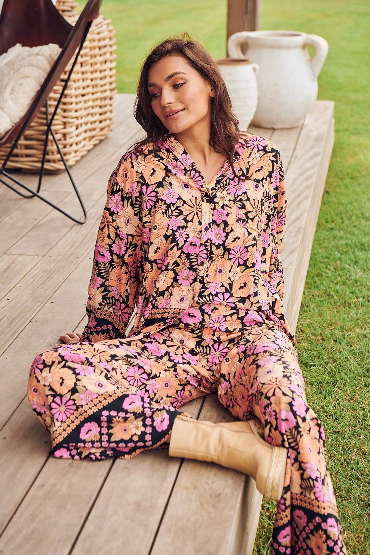 APRICOT BLOSSOM JAX PANTS