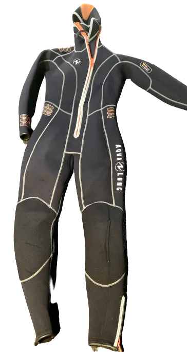 Aqua Lung Wetsuit with Hood 6.5mm High Density Ladies - Size M Pre-owned