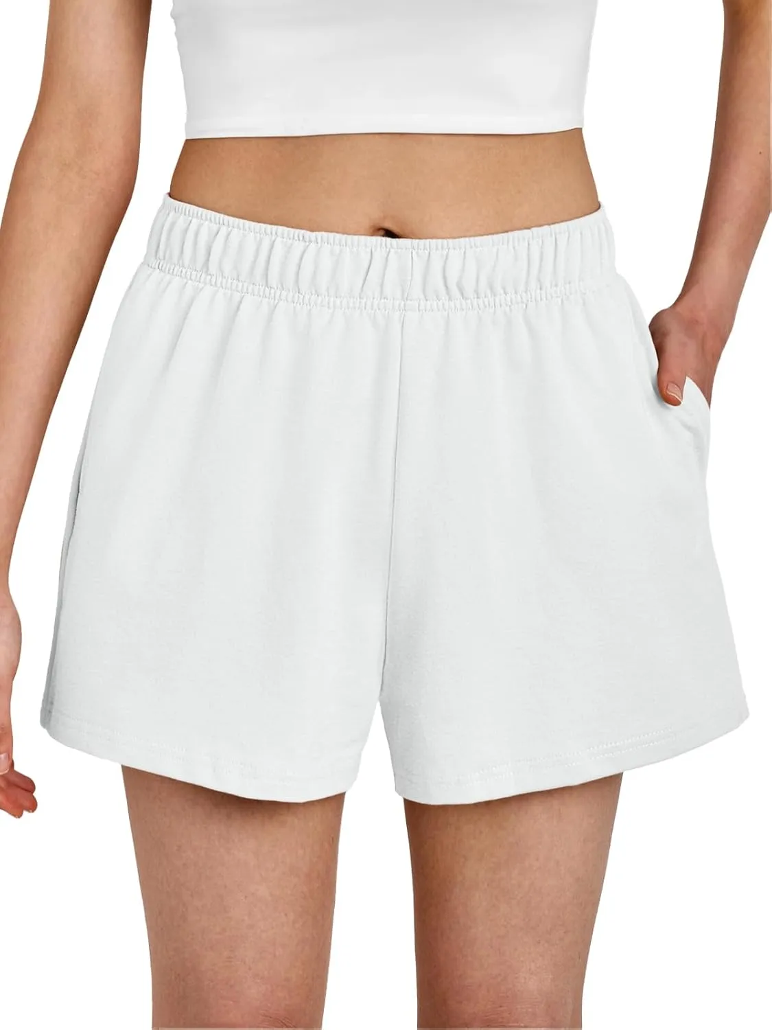 AUTOMET Womens Sweat Shorts Trendy Casual Athletic Running Summer Vacation Outfits Comfy 2025 Fashion Workout Clothing