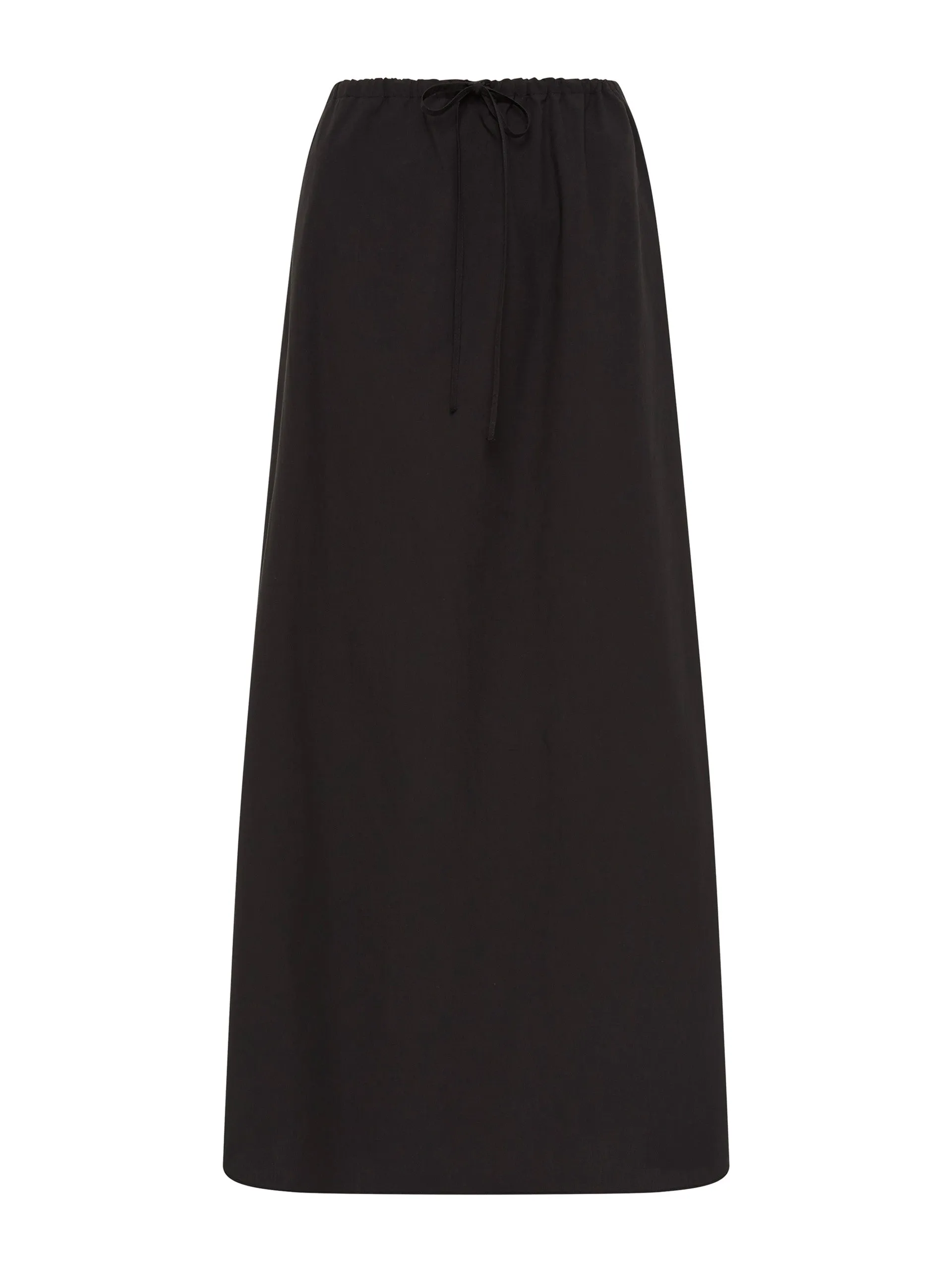 Black drawcord skirt