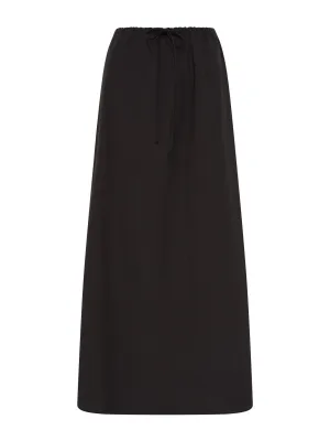 Black drawcord skirt