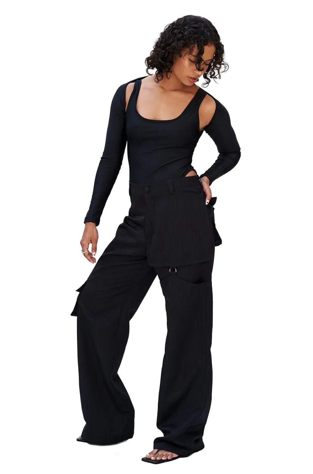 BLACK SUIT PANTS