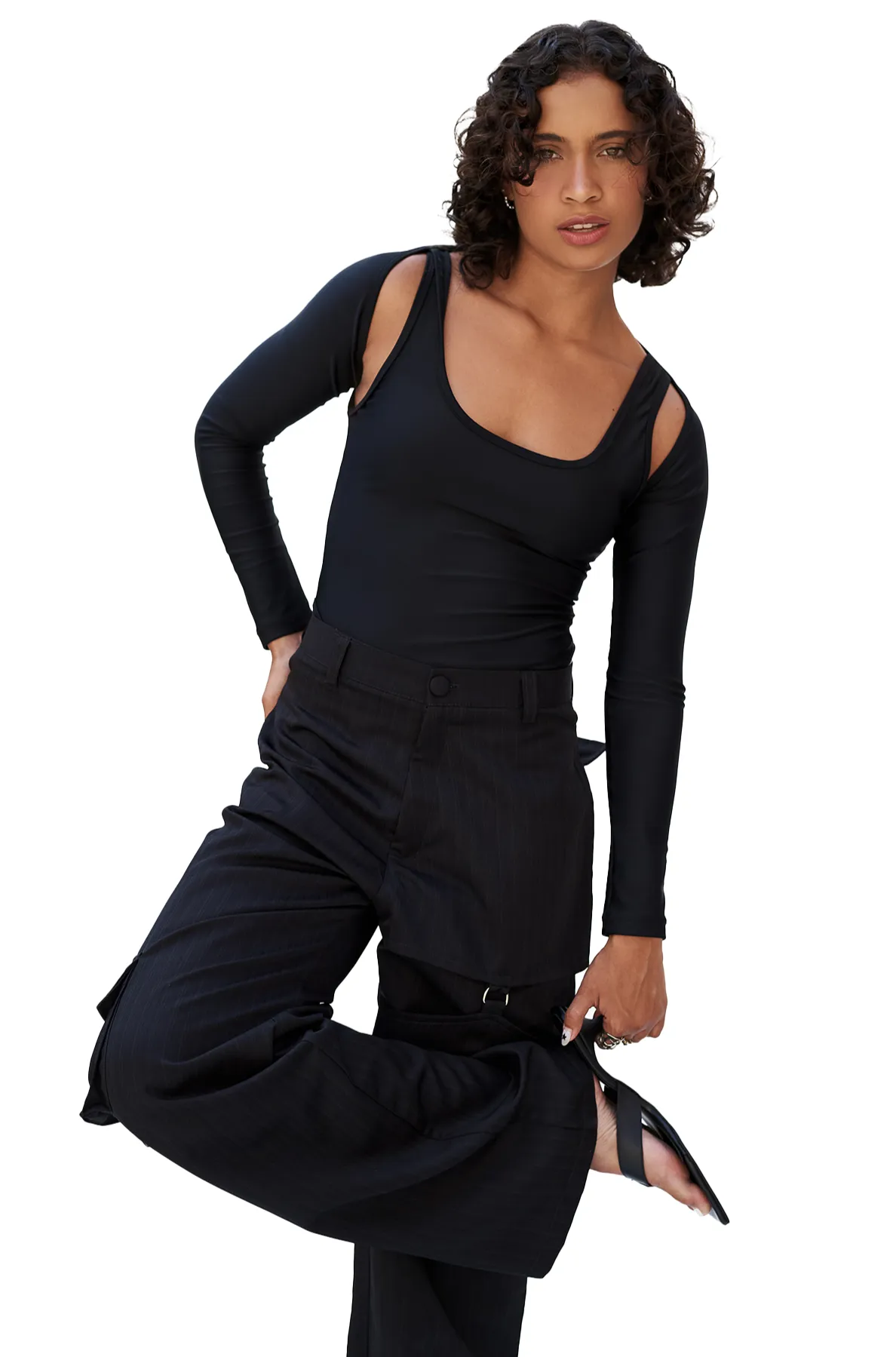 BLACK SUIT PANTS