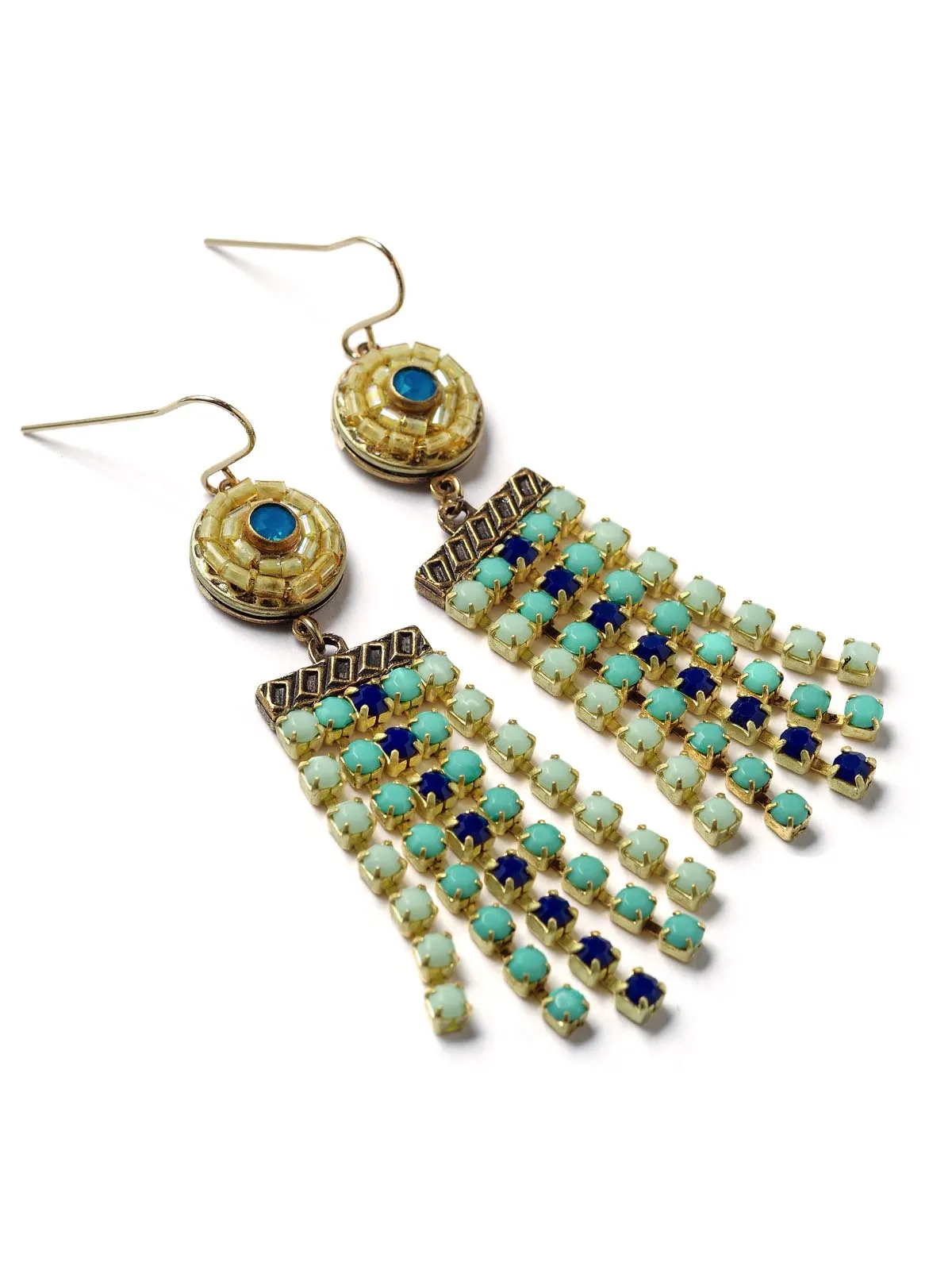 Capri Fringe Statement Earrings