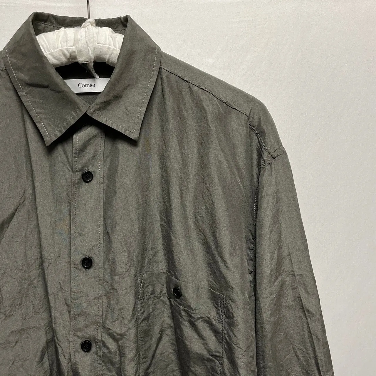 Cornier コルニエ BRAZIL SILK LONG SLEEVE SHIRTS シルクシャツ