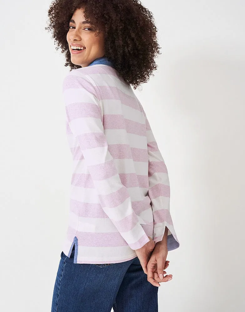 Crew Clothing Stripe Rugby Shirt