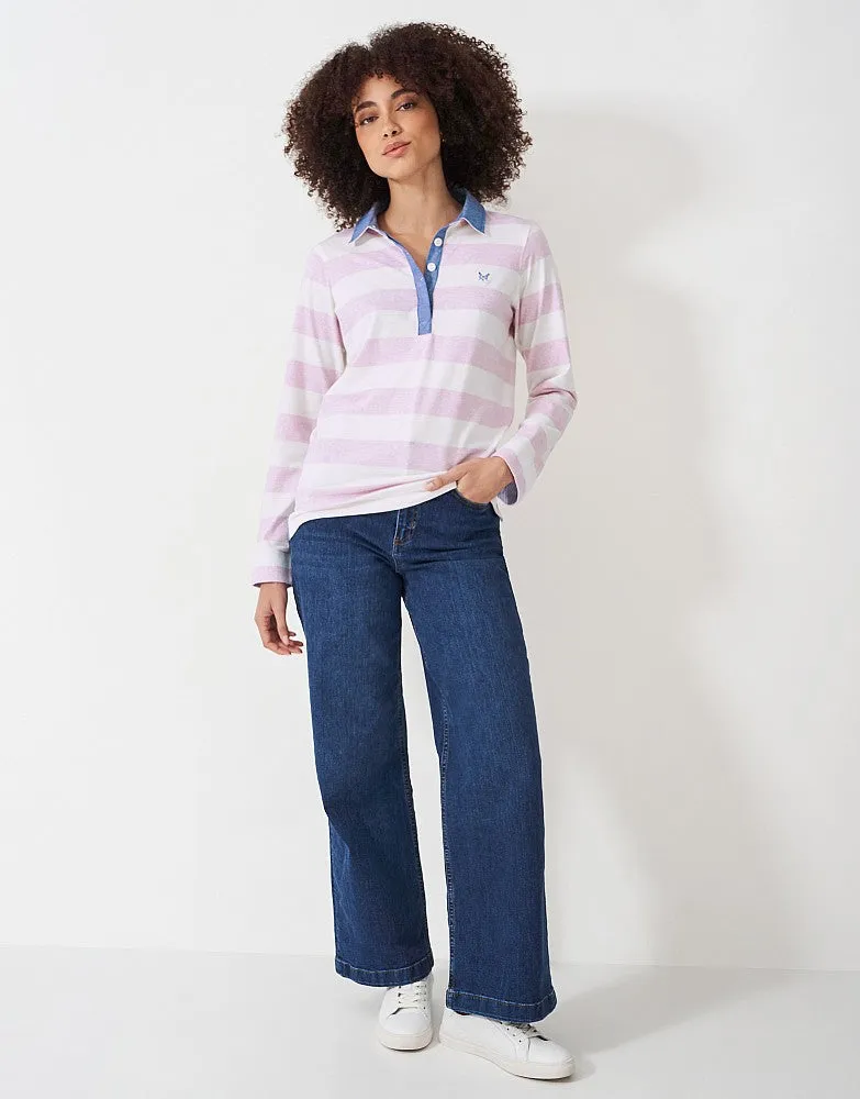 Crew Clothing Stripe Rugby Shirt
