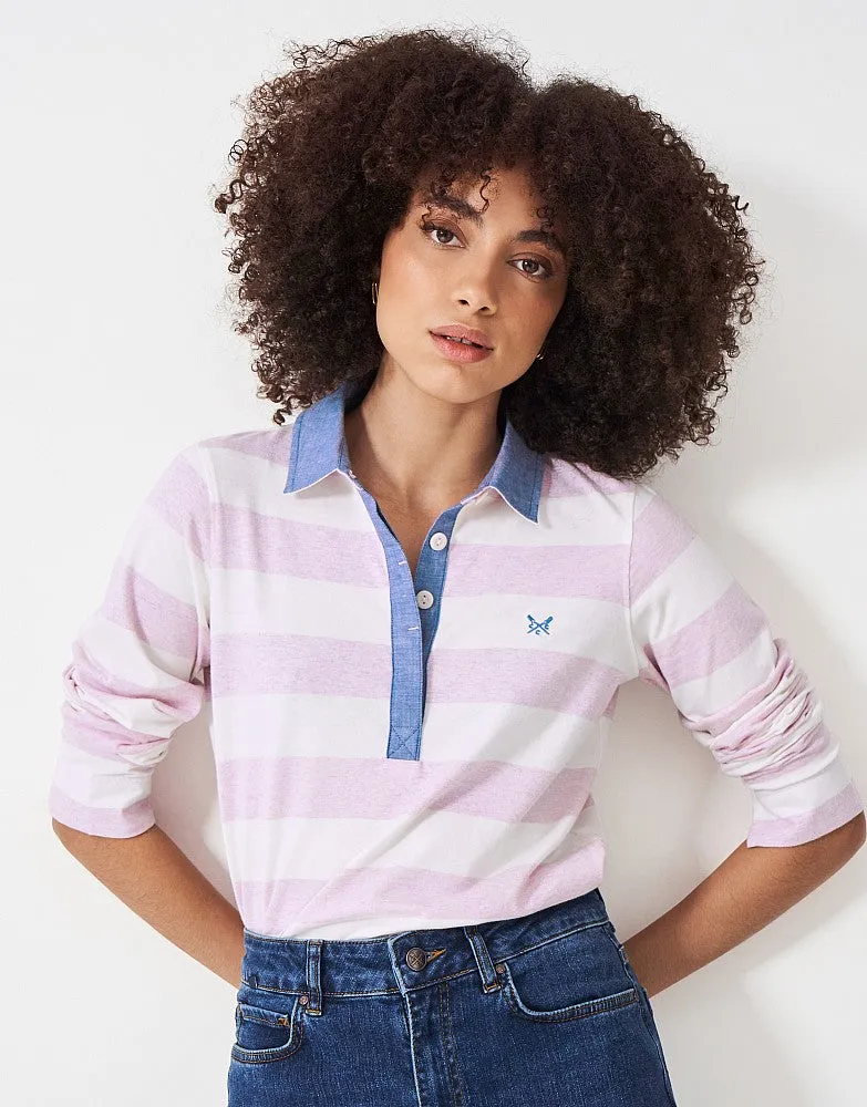 Crew Clothing Stripe Rugby Shirt
