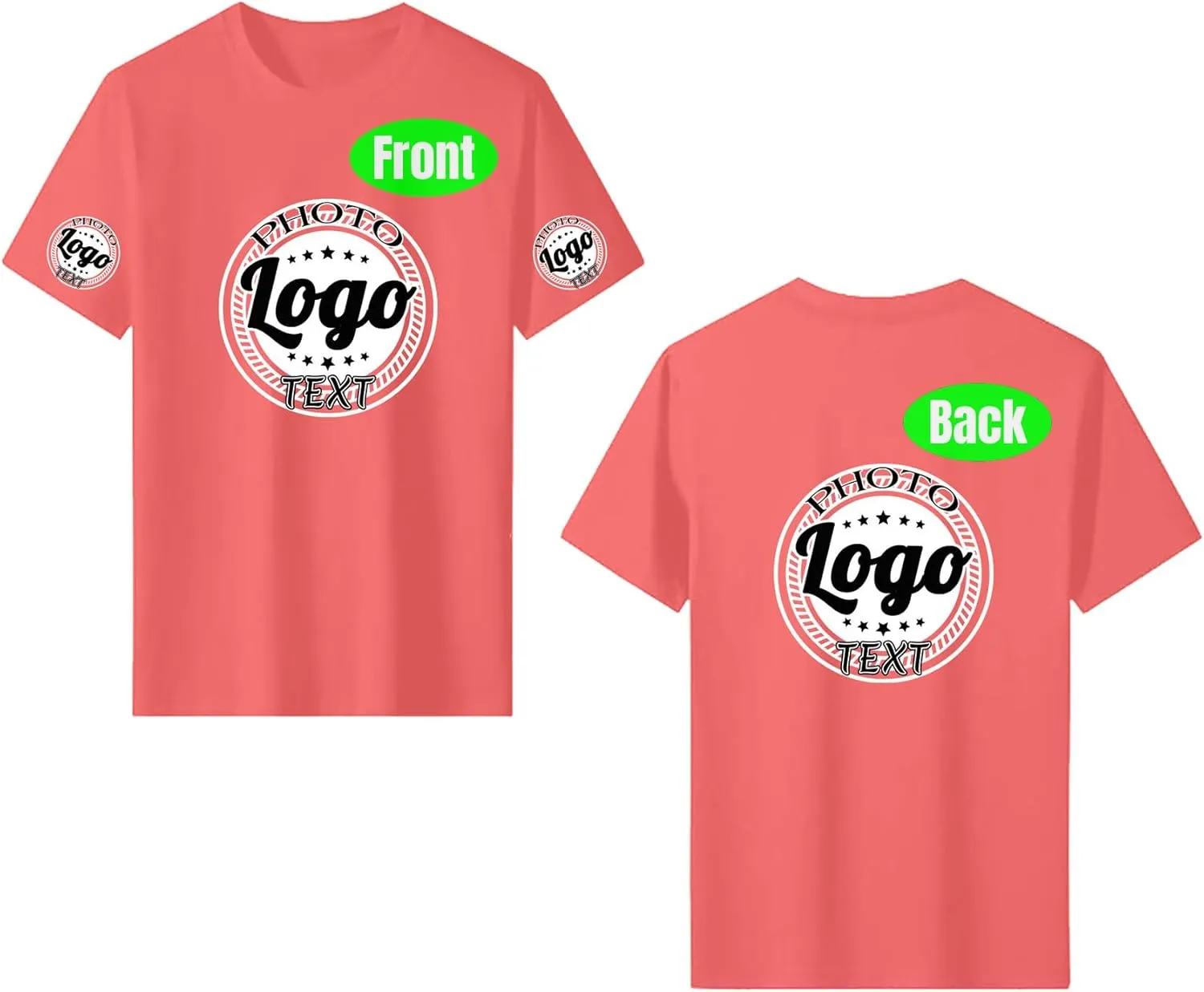 Custom T Shirts with Your Text Logo Photo Personalized T Shirts Custom Shirt Design Your Own Custom Tee Shirt