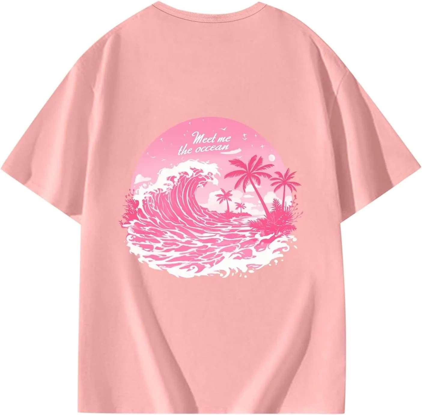 Cute Tops for Teens Summer Preppy Clothes Oversized T Shirts Fashion Loose Fit Girls Graphic Tees New Workout Tops