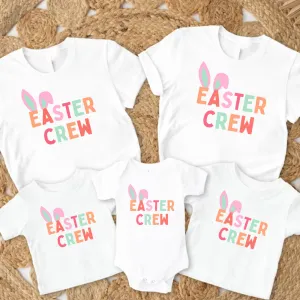 Easter Crew Family Matching White T-Shirts