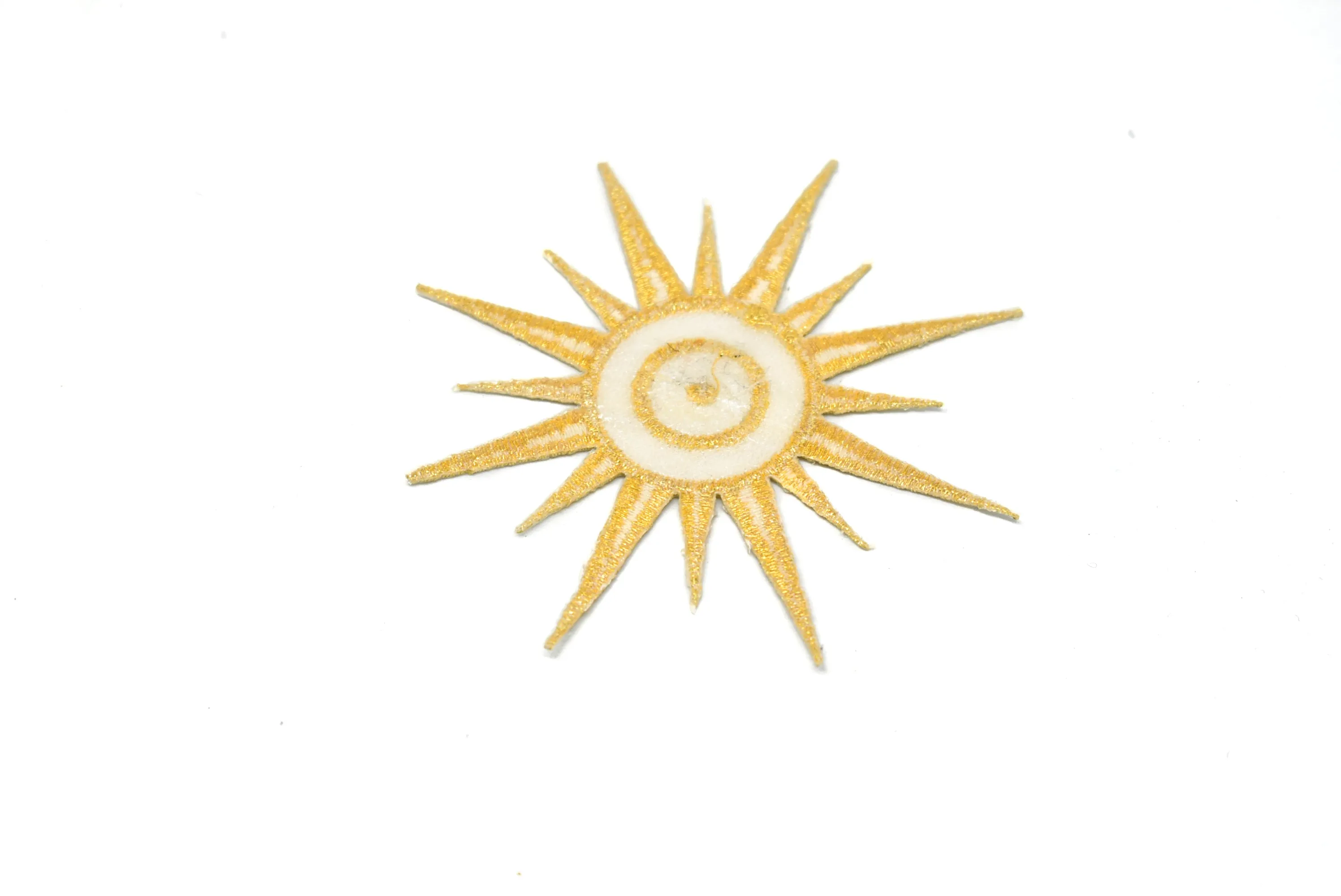 Embroidered Sun Iron On Patch Applique 3.5" - 1 Piece