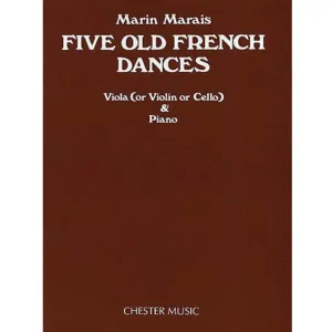 Five Old French Dances for Viola (or Violin or Cello) & Piano - Marin Marais *S/H*