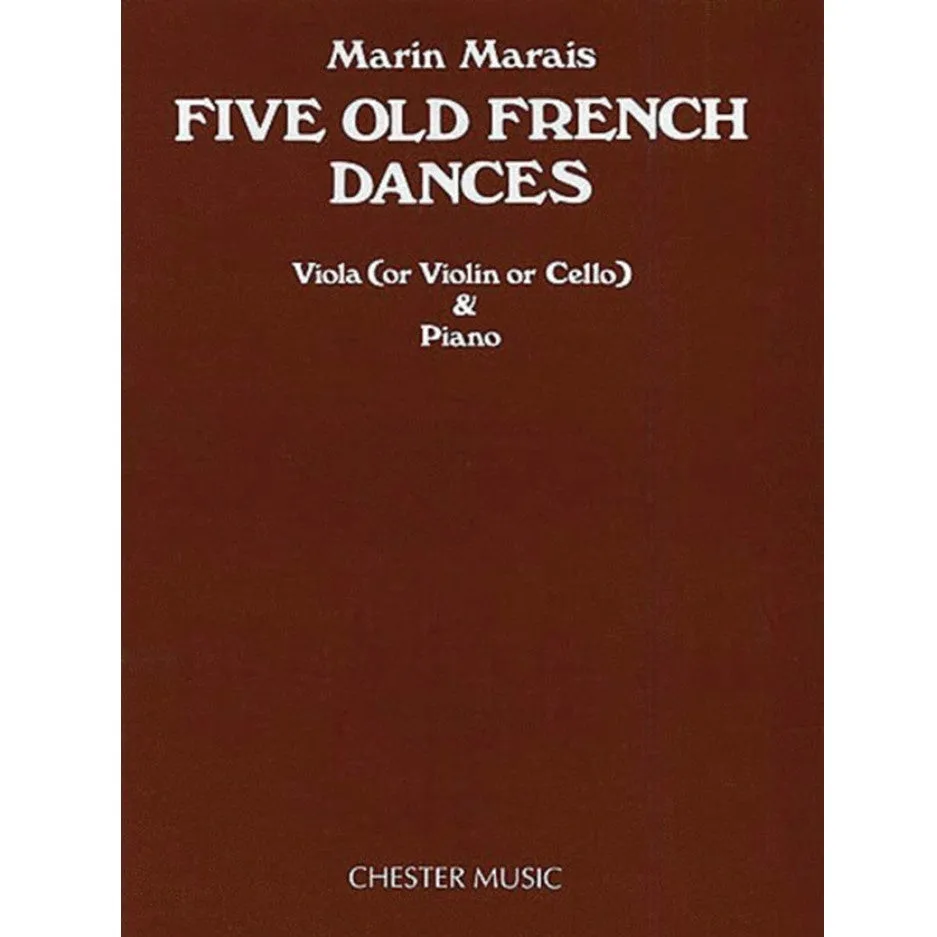 Five Old French Dances for Viola (or Violin or Cello) & Piano - Marin Marais *S/H*