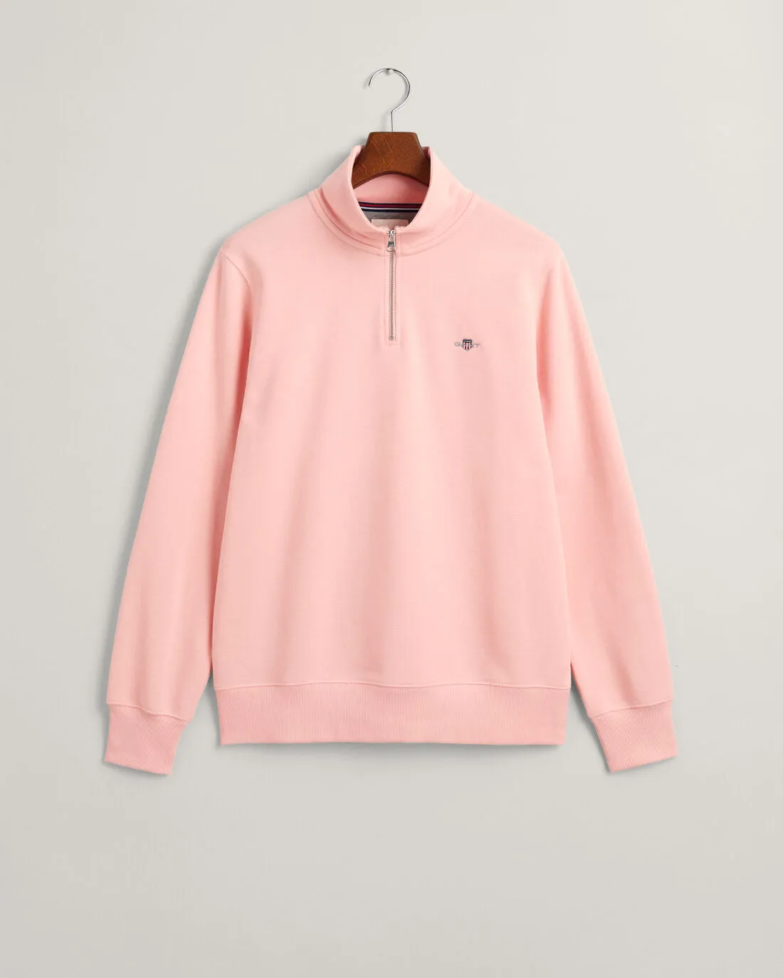 GANT - Half Zip, Bubbelgum Pink Sweatshirt
