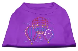 Hot Air Balloon Rhinestone Shirts Purple XXL (18)