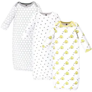 Hudson Baby Cotton Gowns, Bees