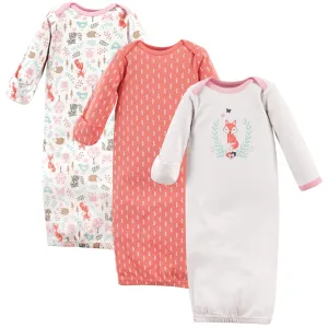 Hudson Baby Cotton Gowns, Woodland Fox