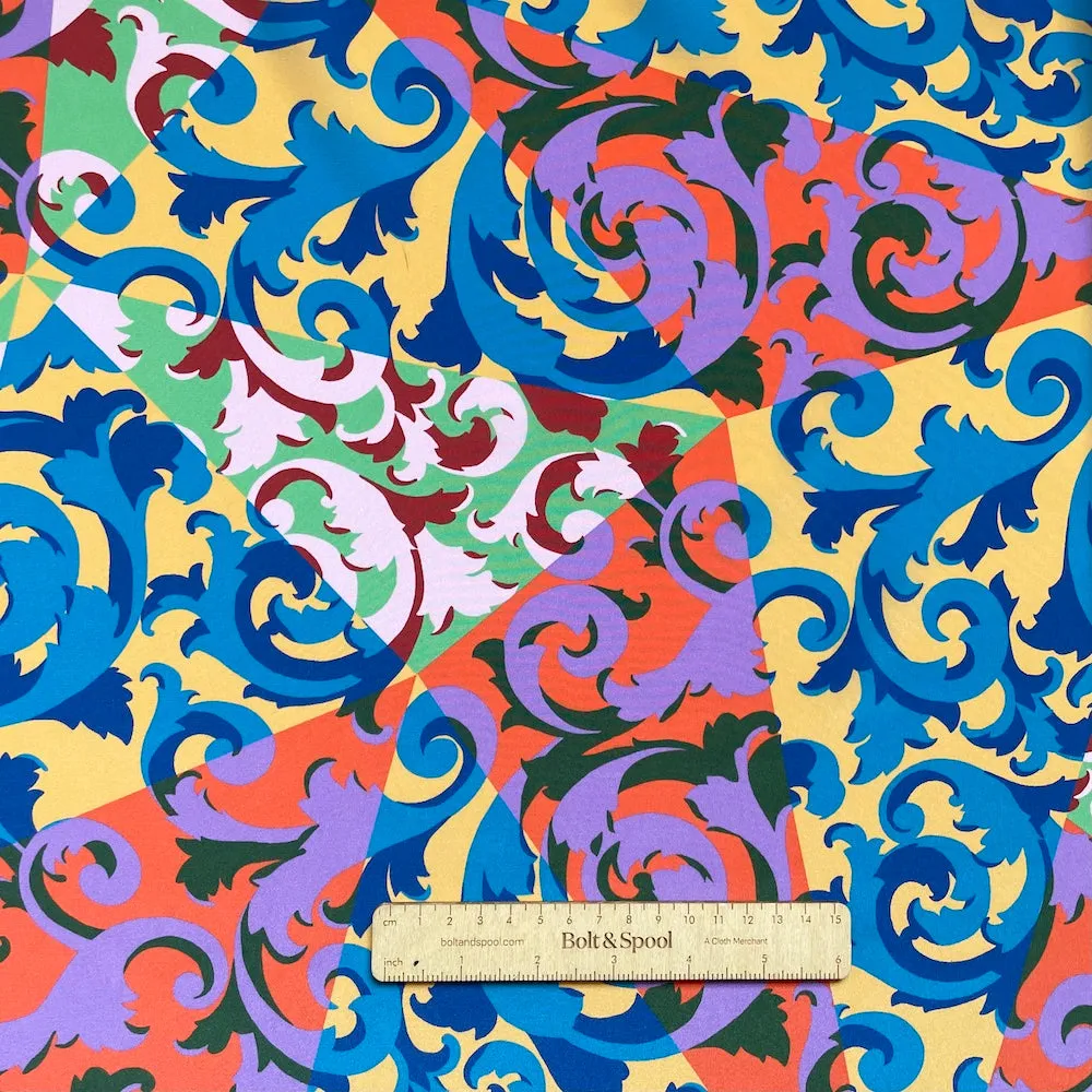 Liberty of London Kensington Silk Crepe de Chine - Rococo Scrolls B