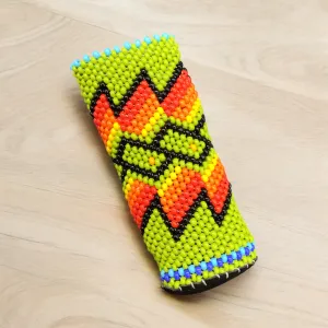 Light Green and Red Beaded Lighter Case