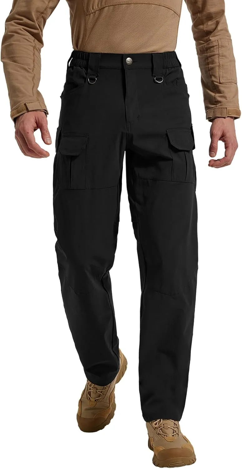 Men's Quick Dry Cargo Pants Water Resistant Tactical Pants Lightweight Stretch Outdoor Work Hiking Pants