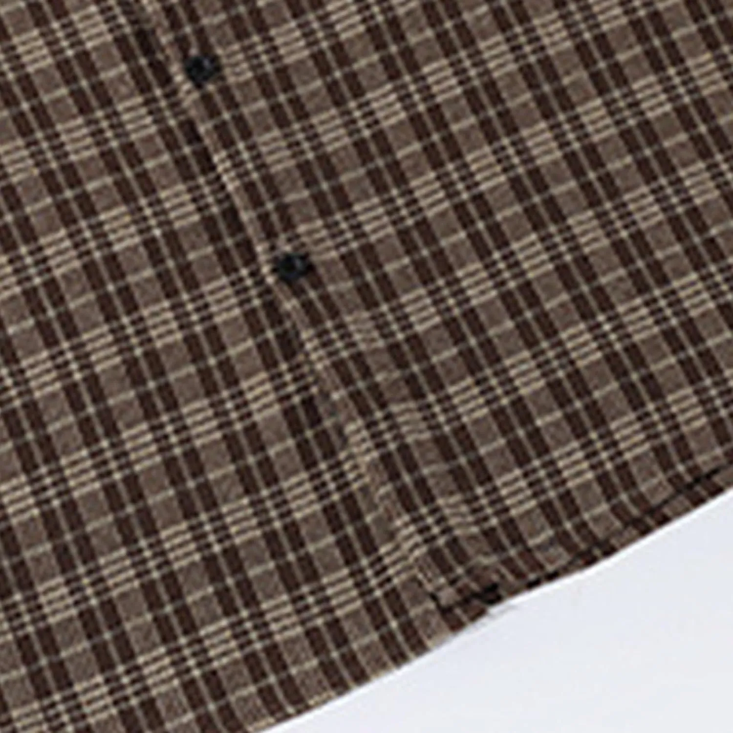 Men's Short Sleeve Button Up Shirts Collared Cotton Checkered Cuban Dress Shirt Casual Vintage Summer Plaid T-Shirt