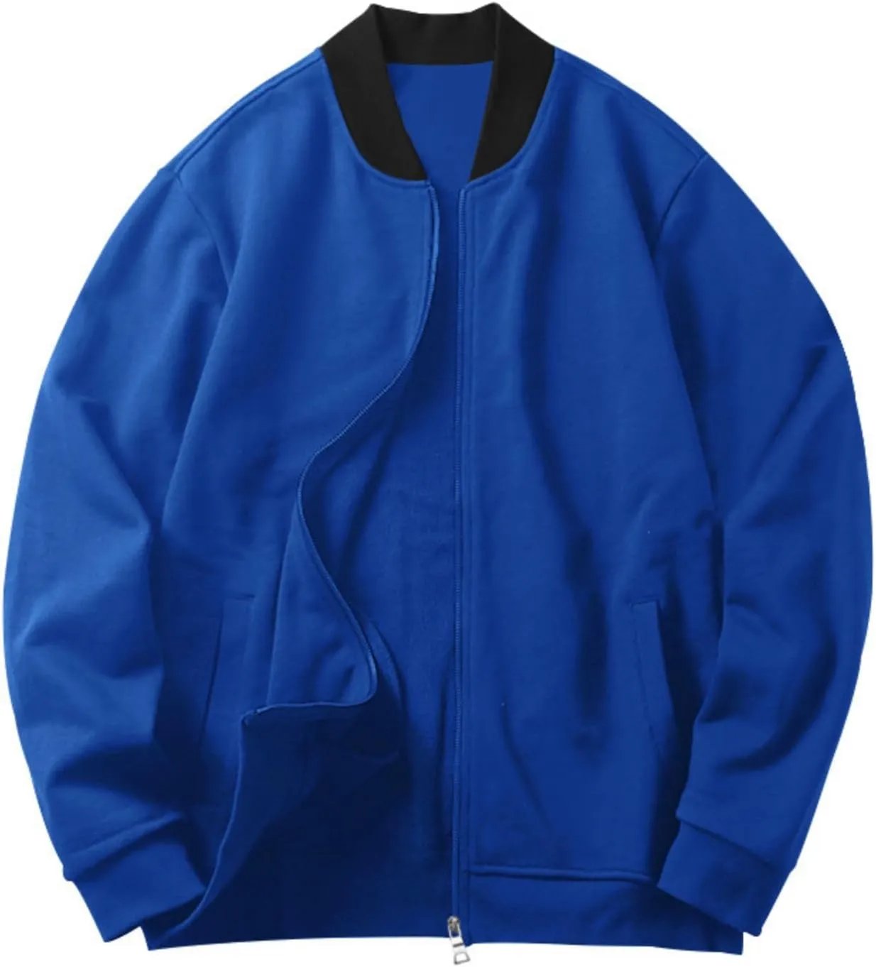 Men's Slim Fit Bomber Jackets Full Zip Lightweight Sportswear Jacket Casual Bomber Jacket Windbreaker for Men