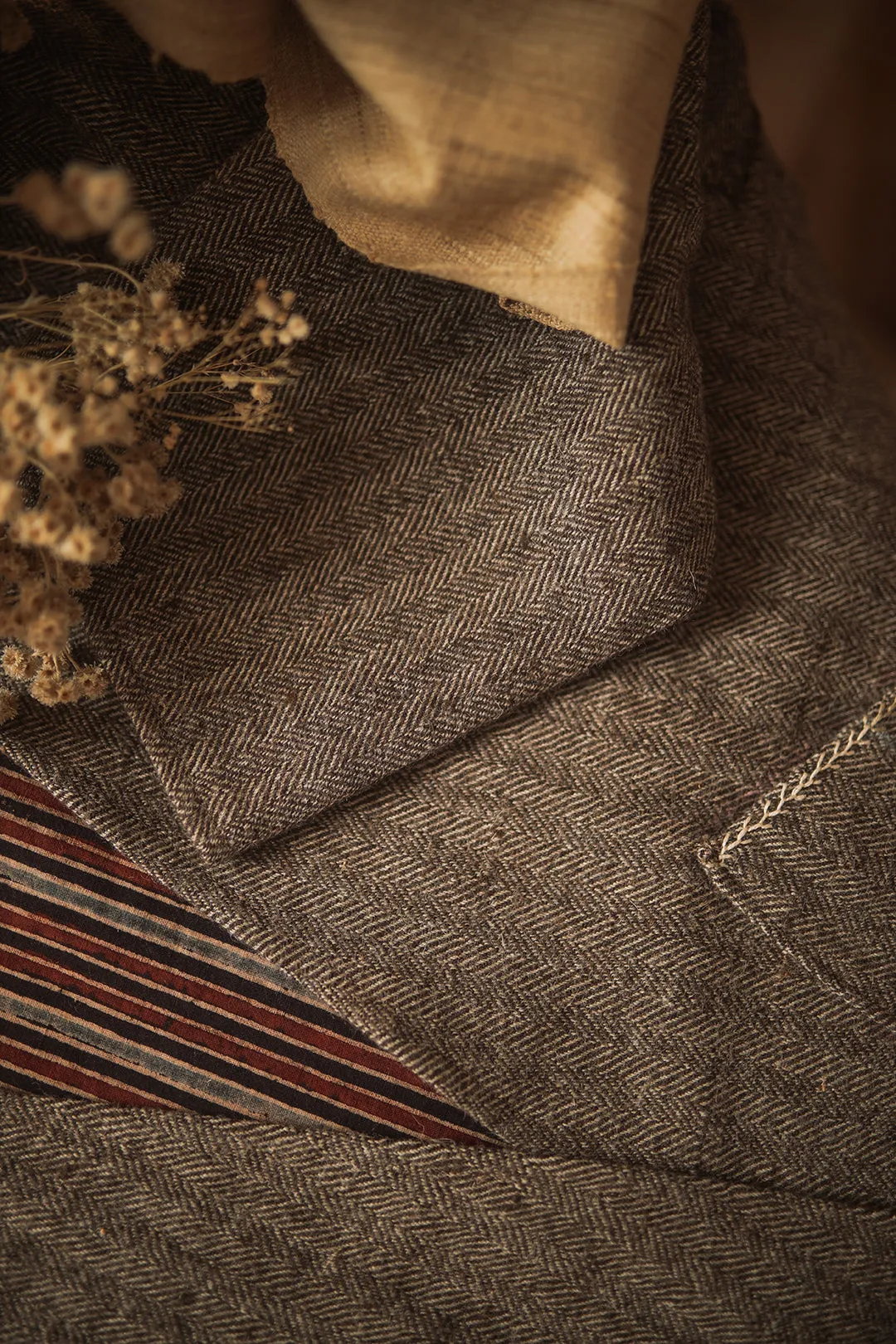 Monk Tweed Wrap Jacket