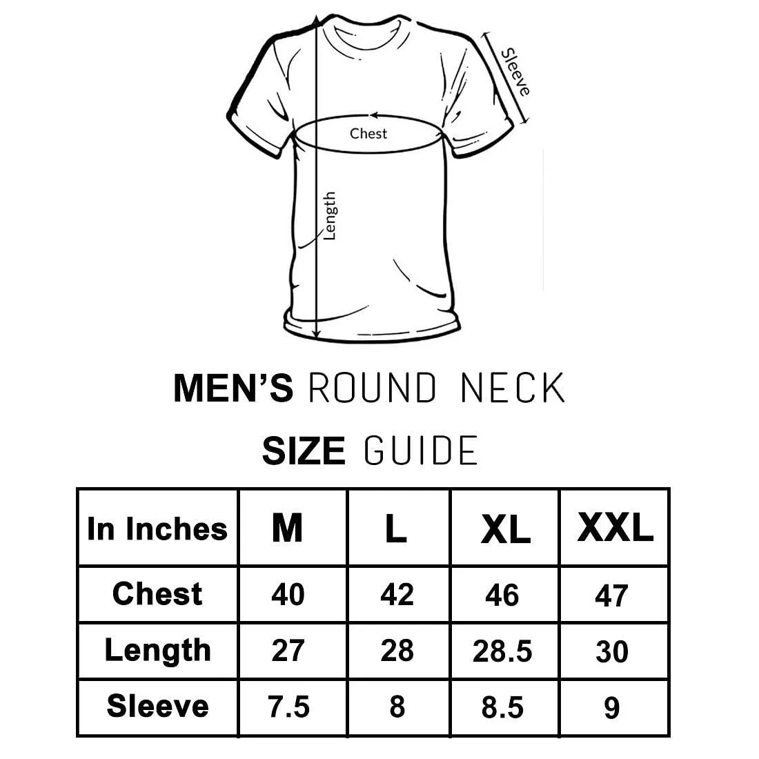 Nutcase Designer Round Neck Men's T-Shirt Wrinkle-Free Poly Cotton Tees - Yasss