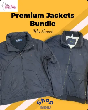 Premium Jackets Bundle 20pcs Polo ralph Lauren, Lacoste, North Face, Helly Hansen, Nike, Adidas, Reebok, Tommy Hilfiger and other brands